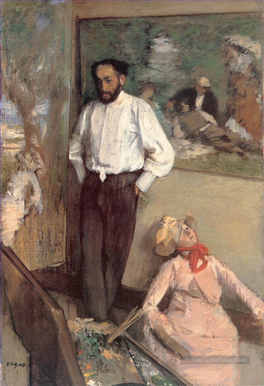 Portrait du peintre Henri Michel Levy Edgar Degas Peintures à l'huile